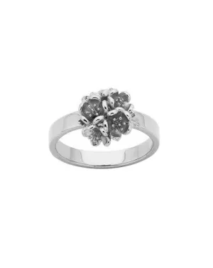 Karen Walker Jewellery Karen Walker Botanical Flower Ball Ring - Silver