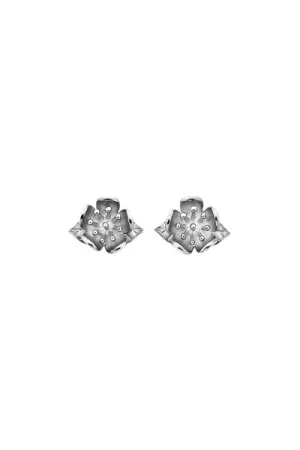 Karen Walker Jewellery Karen Walker Botanical Flower Studs - Silver