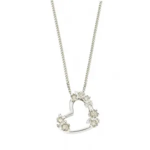 Karen Walker Jewellery Karen Walker Botanical Heart Pendant, Small - Silver