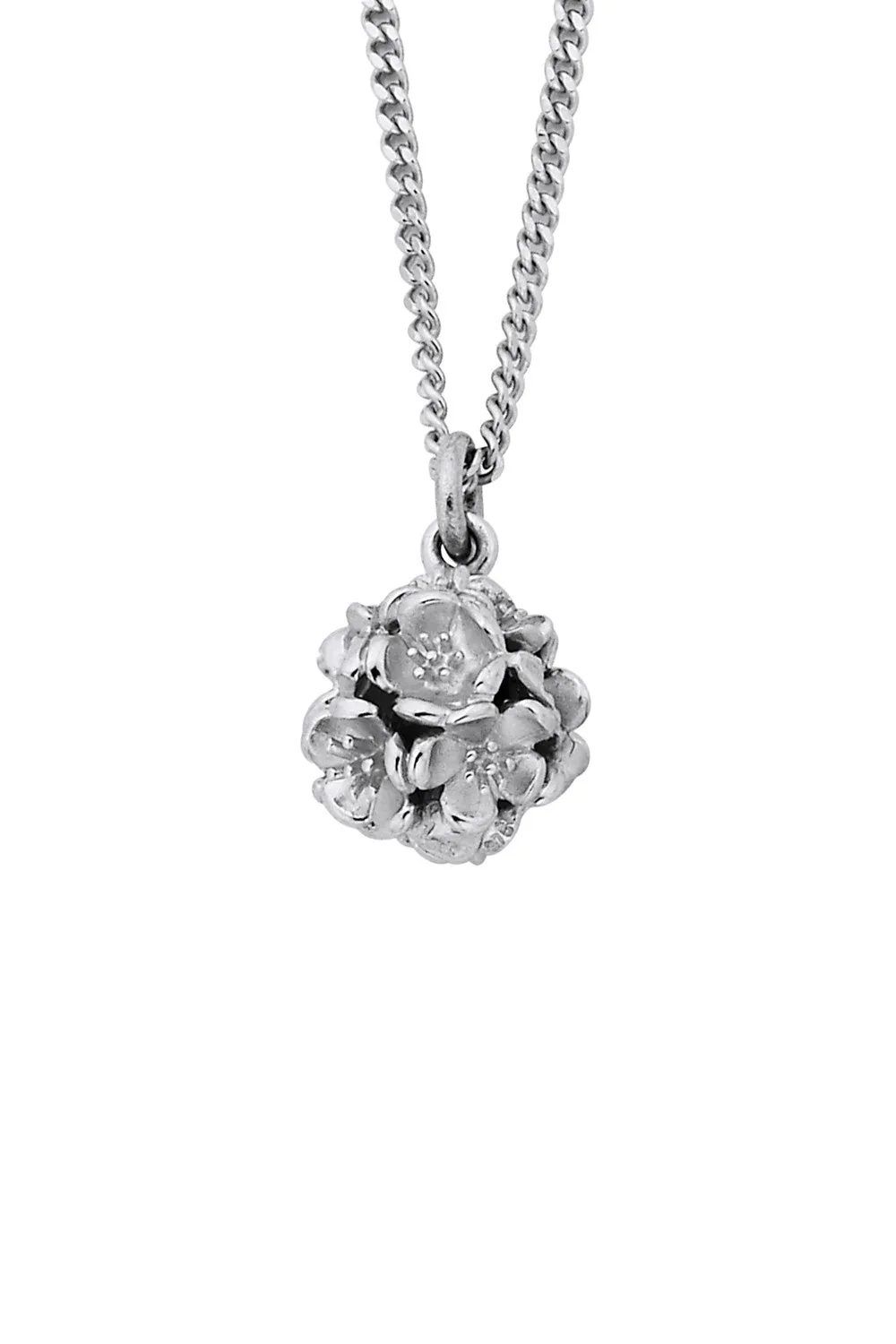 Karen Walker Jewellery Karen Walker Botanical Small Flower Ball Pendant - Silver