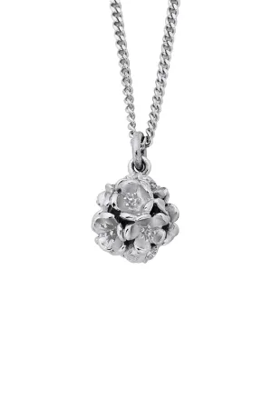 Karen Walker Jewellery Karen Walker Botanical Small Flower Ball Pendant - Silver