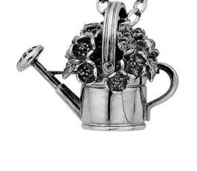 Karen Walker Jewellery Karen Walker Botanical Watering Can with Flowers Charm