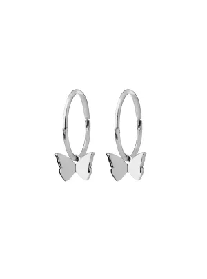 Karen Walker Jewellery Karen Walker Butterfly Sleepers- Silver