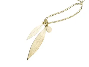 Karen Walker Jewellery Karen Walker Double Leaf Charm - 9ct Gold
