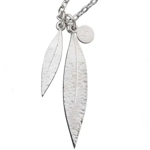 Karen Walker Jewellery Karen Walker Double Leaf Pendant 60cm - Silver