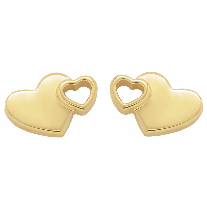Karen Walker Jewellery Karen Walker Exploding Heart Studs - 9ct Gold
