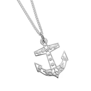 Karen Walker Jewellery Karen Walker Filigree Anchor Pendant - 45cm