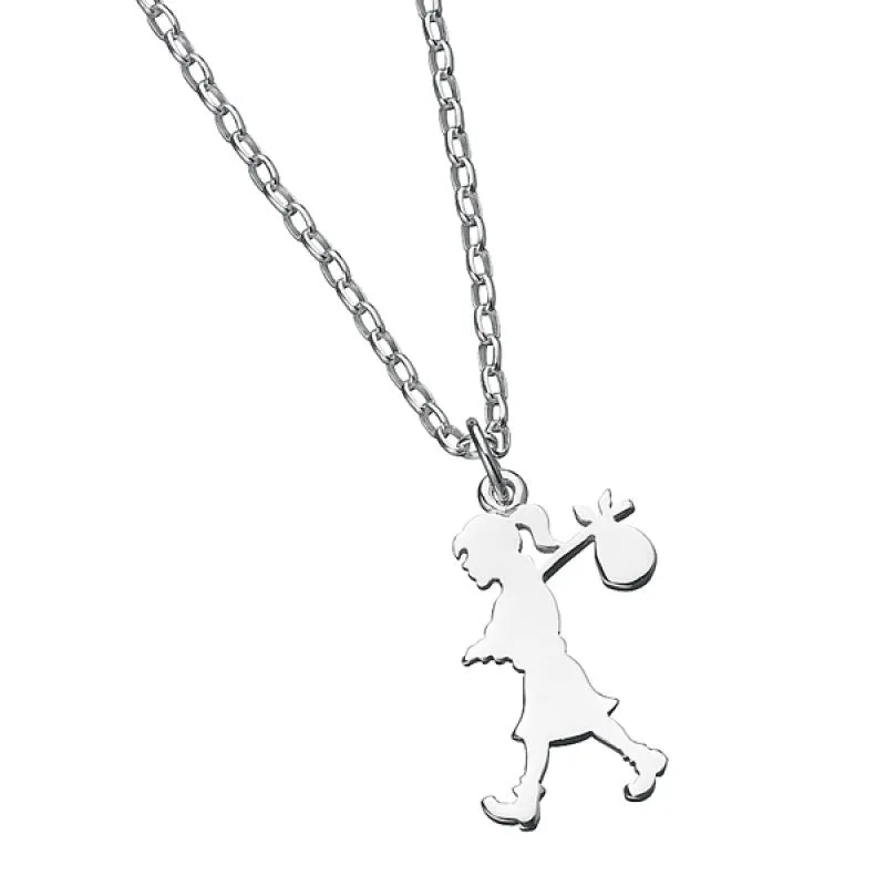Karen Walker Jewellery Karen Walker Large Runaway Girl Pendant - Silver, 60cm