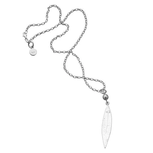 Karen Walker Jewellery Karen Walker Leaf and Pearl Pendant 60cm