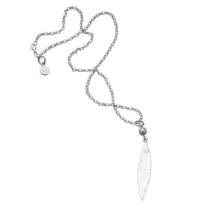 Karen Walker Jewellery Karen Walker Leaf and Pearl Pendant 60cm