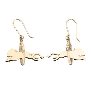 Karen Walker Jewellery Karen Walker Lion & Hoop Earrings - 9ct Gold