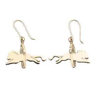 Karen Walker Jewellery Karen Walker Lion & Hoop Earrings - 9ct Gold