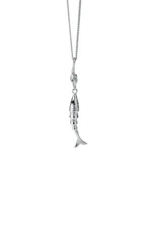 Karen Walker Jewellery Karen Walker Lure Fish Necklace- Silver