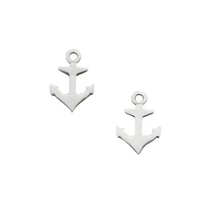 Karen Walker Jewellery Karen Walker Mini Anchor Studs - Silver