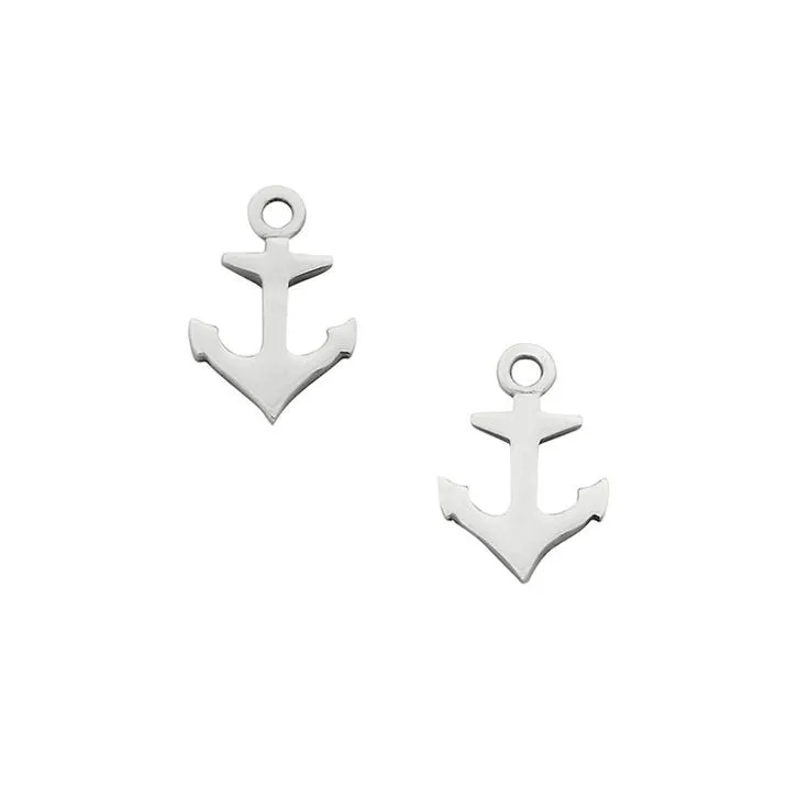 Karen Walker Jewellery Karen Walker Mini Anchor Studs - Silver