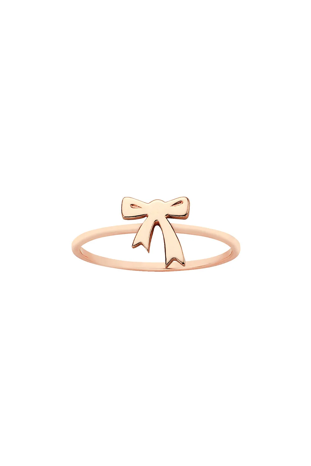 Karen Walker Jewellery Karen Walker Mini Bow Ring - 9ct Rose Gold