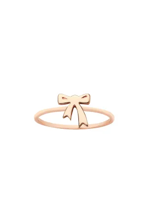 Karen Walker Jewellery Karen Walker Mini Bow Ring - 9ct Rose Gold