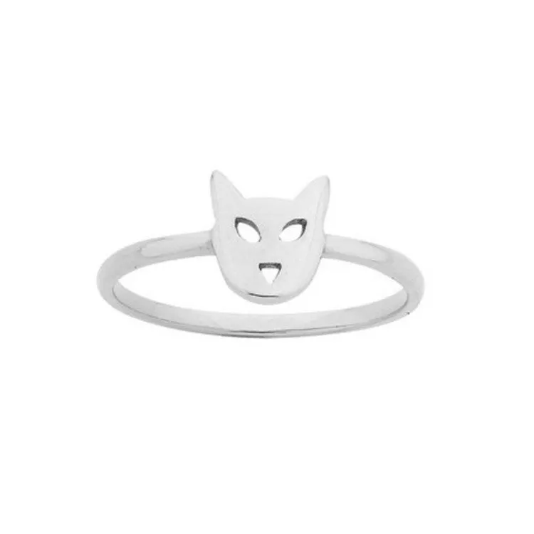 Karen Walker Jewellery Karen Walker Mini Cat Ring - Silver