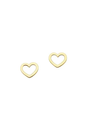 Karen Walker Jewellery Karen Walker Mini Heart Studs - 9ct Gold