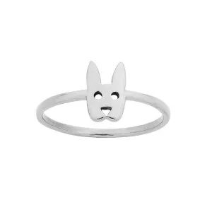Karen Walker Jewellery Karen Walker Mini Rabbit Ring - Silver
