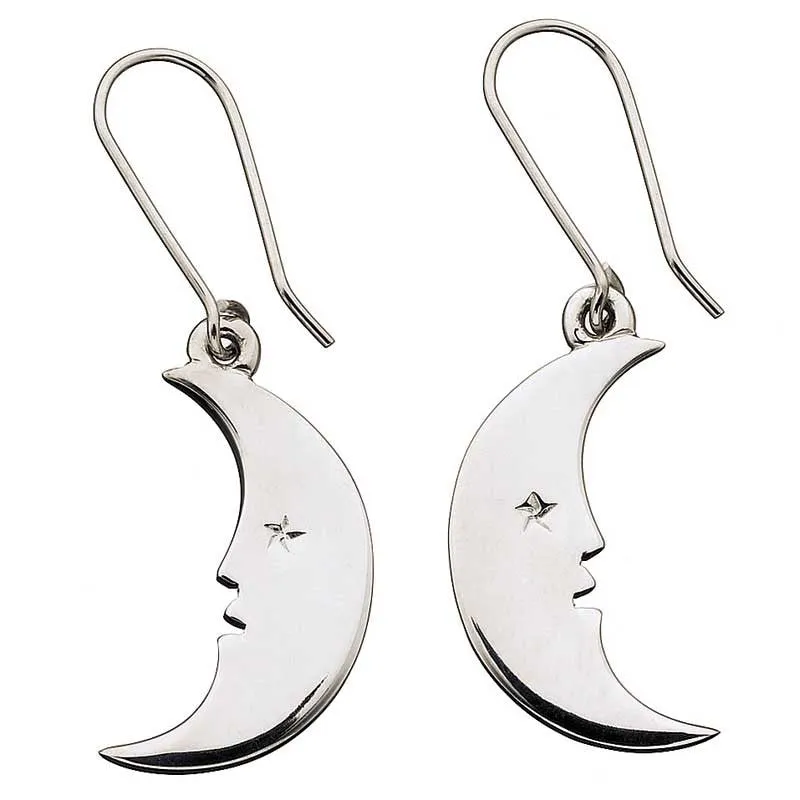 Karen Walker Jewellery Karen Walker Moon Earrings - Silver