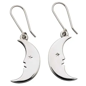Karen Walker Jewellery Karen Walker Moon Earrings - Silver