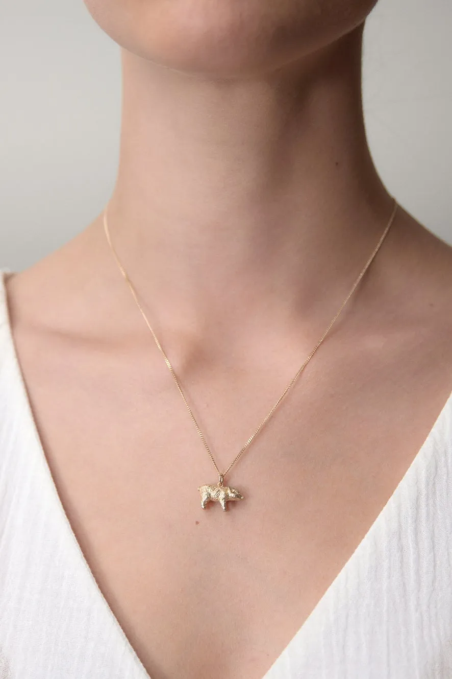 Karen Walker Jewellery Karen Walker - Pig Necklace Silver