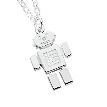 Karen Walker Jewellery Karen Walker Robot Boy Pendant - Silver