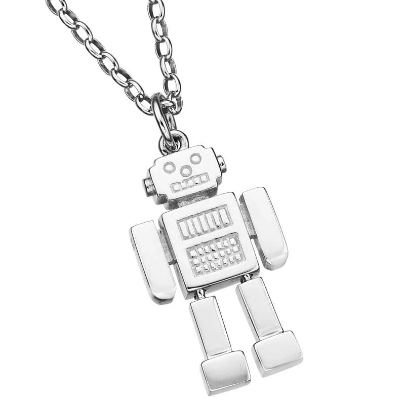 Karen Walker Jewellery Karen Walker Robot Man (Mr Robot) Pendant - Silver
