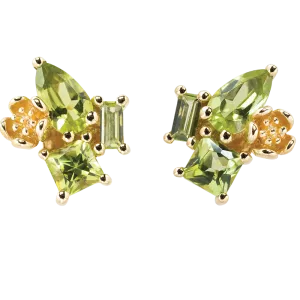 Karen Walker Jewellery Karen Walker Rock Garden Earrings - 9ct Gold, Peridot
