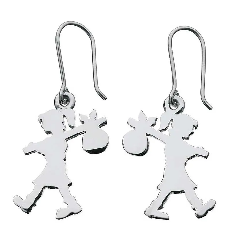 Karen Walker Jewellery Karen Walker Runaway Girl Earrings - Silver