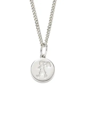 Karen Walker Jewellery Karen Walker Runaway Girl Stamp Pendant - Silver, 60cm