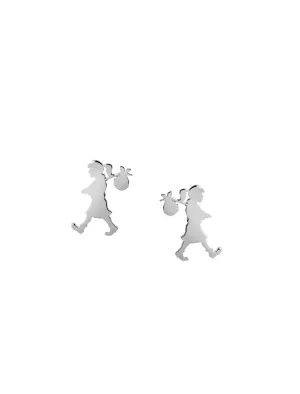 Karen Walker Jewellery Karen Walker - Runaway Girl Studs Sterling Silver
