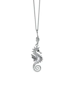 Karen Walker Jewellery Karen Walker Seahorse Necklace- Silver