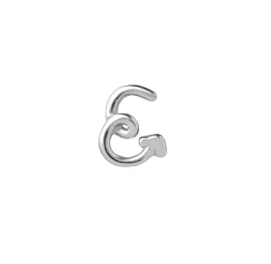 Karen Walker Jewellery Karen Walker Single Initial Stud - E