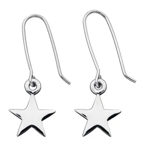 Karen Walker Jewellery Karen Walker Star Drop Earrings - Silver