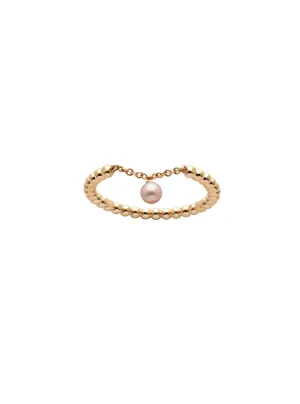 Karen Walker Jewellery Karen Walker Vermeer Ring - 9ct Gold, Pearl
