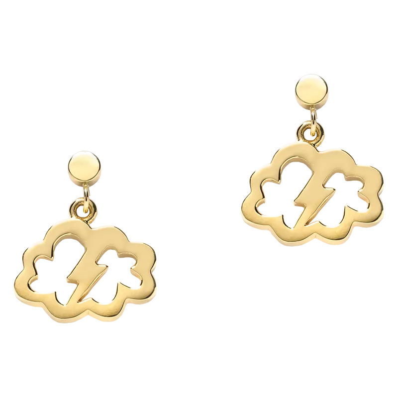 Karen Walker Jewellery Karen Walker Weather Lightning Bolt Earrings - 9ct Gold