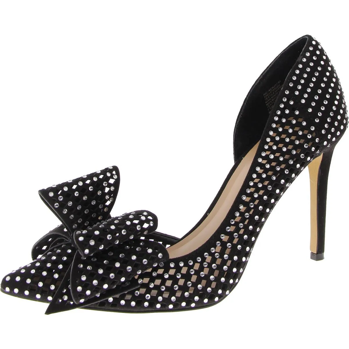 Kenjay Womens Metallic Pointed Toe D'Orsay Heels