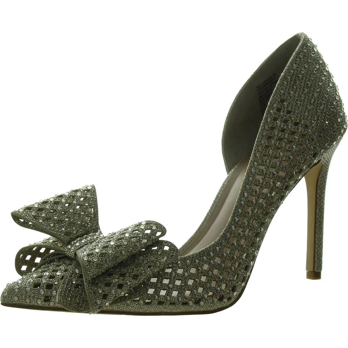 Kenjay Womens Metallic Pointed Toe D'Orsay Heels