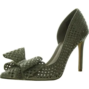 Kenjay Womens Metallic Pointed Toe D'Orsay Heels