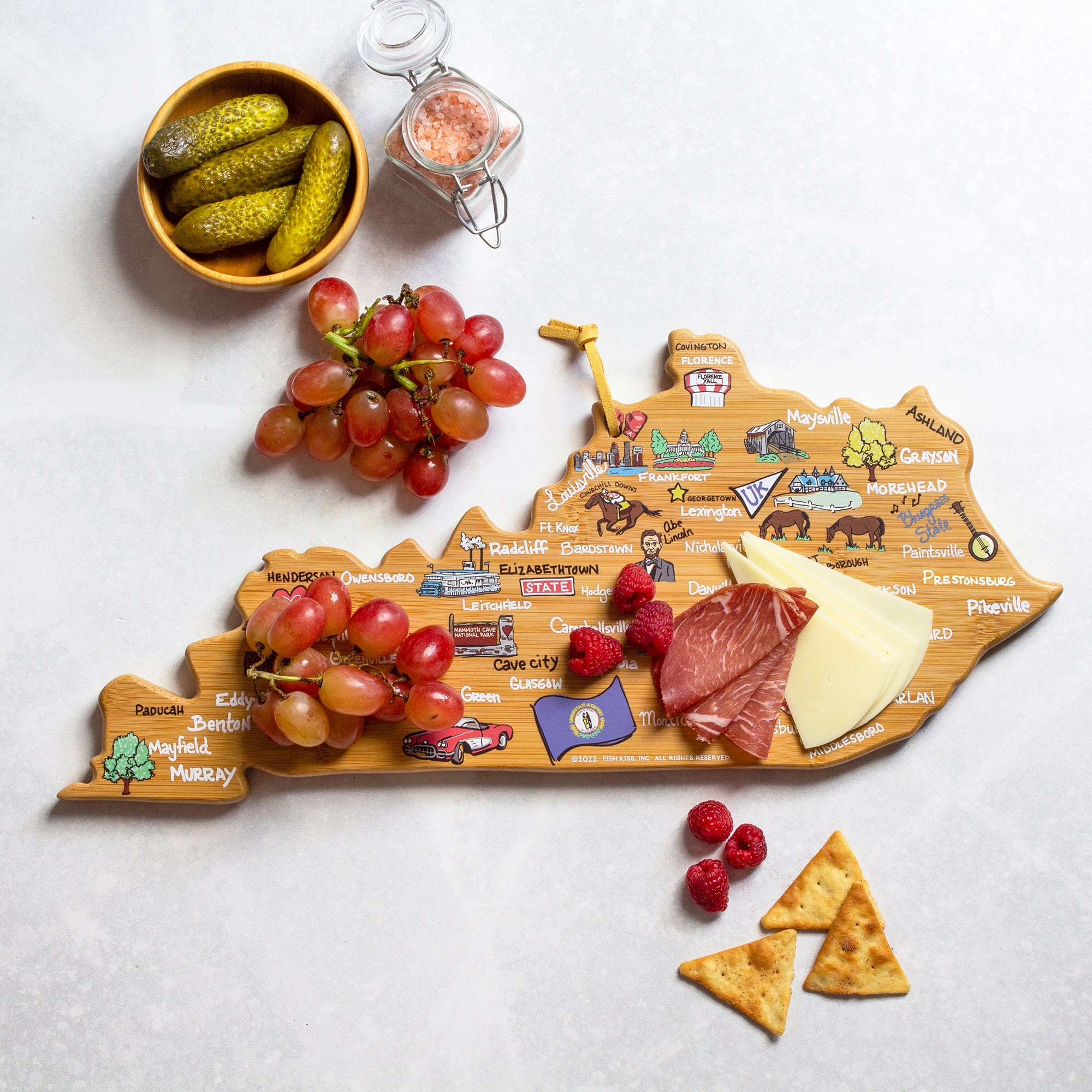 Kentucky Cutting Board with Artwork by Fish Kiss