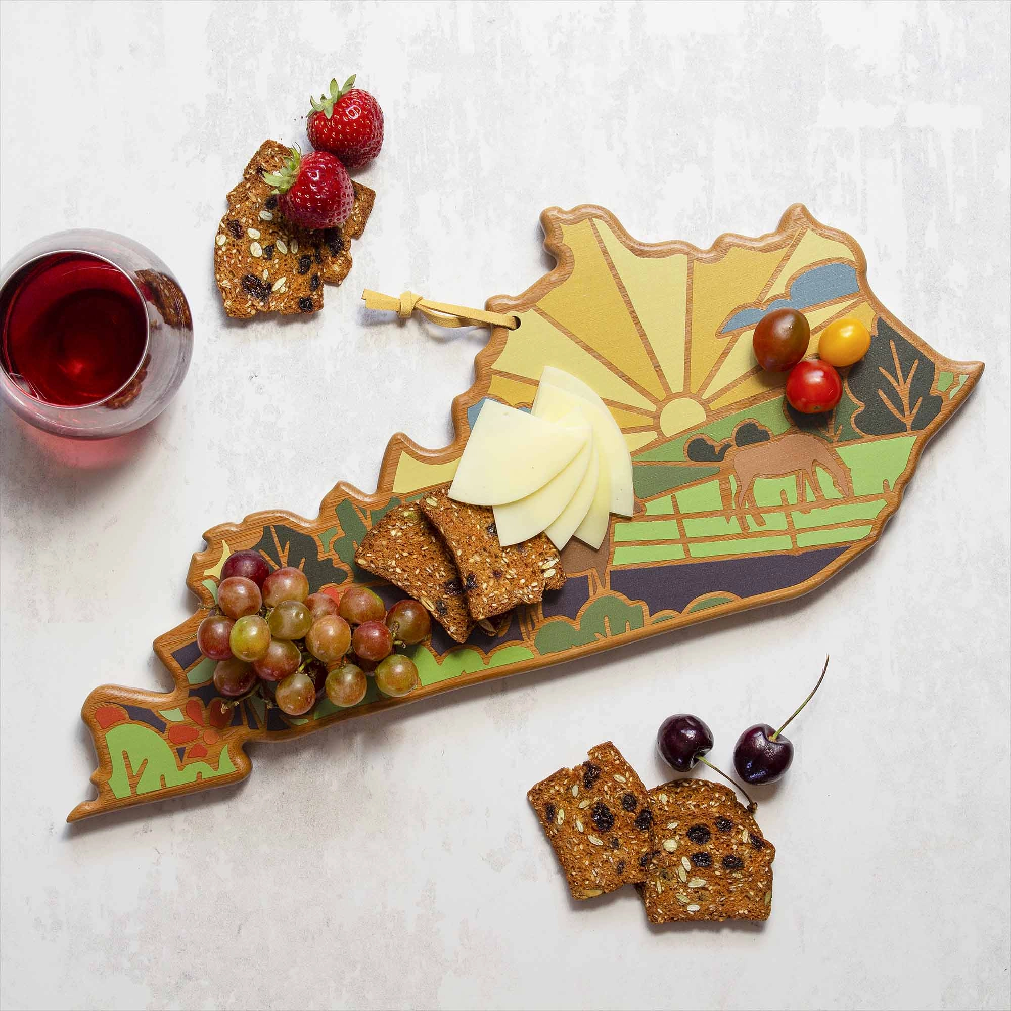 Kentucky Cutting Board with Artwork by Summer Stokes