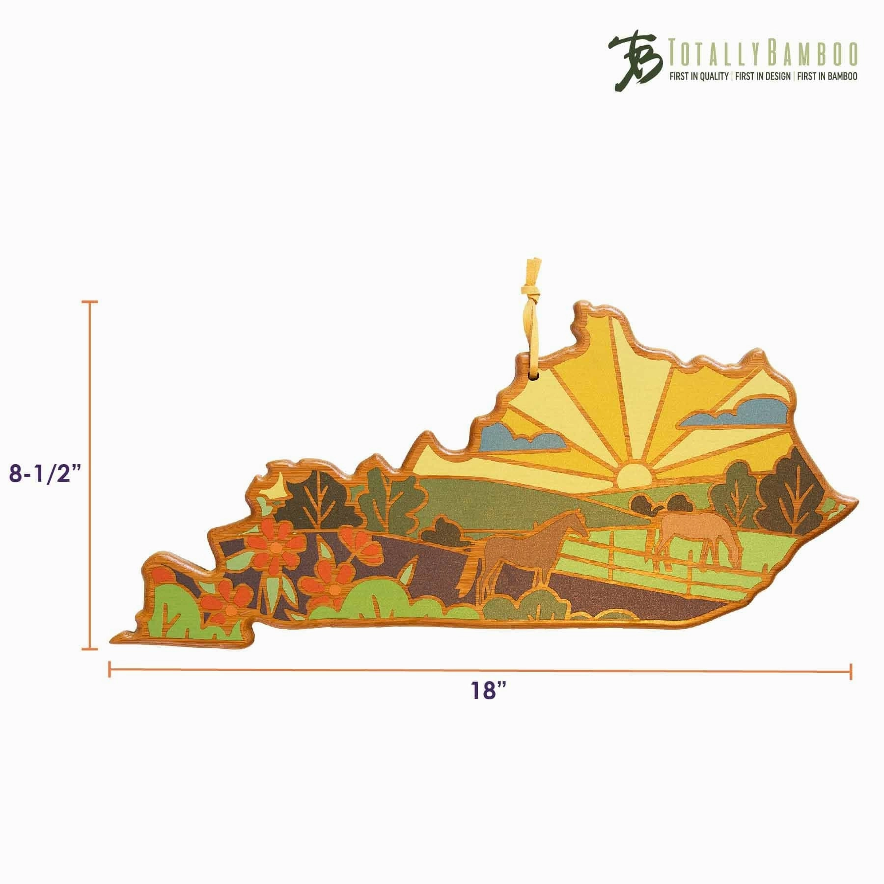 Kentucky Cutting Board with Artwork by Summer Stokes