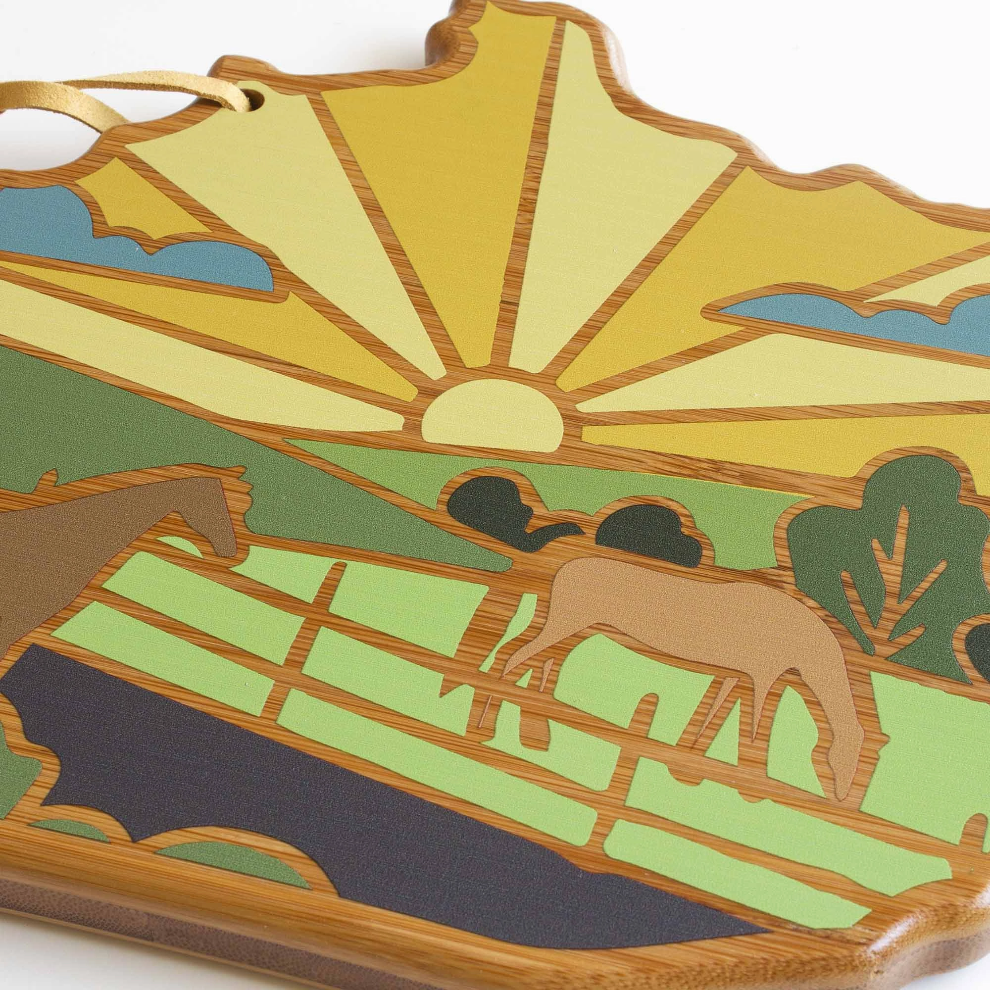 Kentucky Cutting Board with Artwork by Summer Stokes