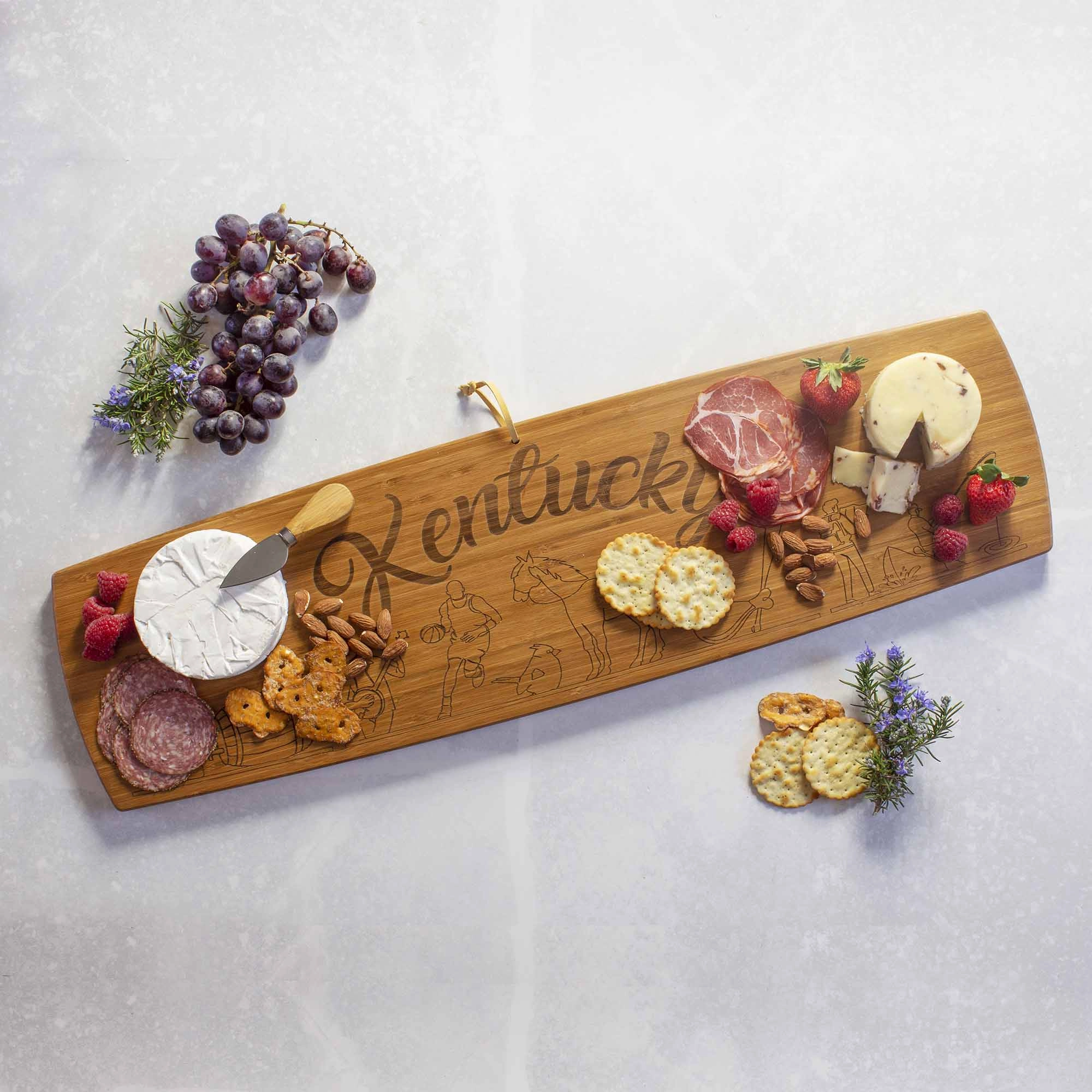 Kentucky Engraved XL Charcuterie Board, 30" x 8-1/2"