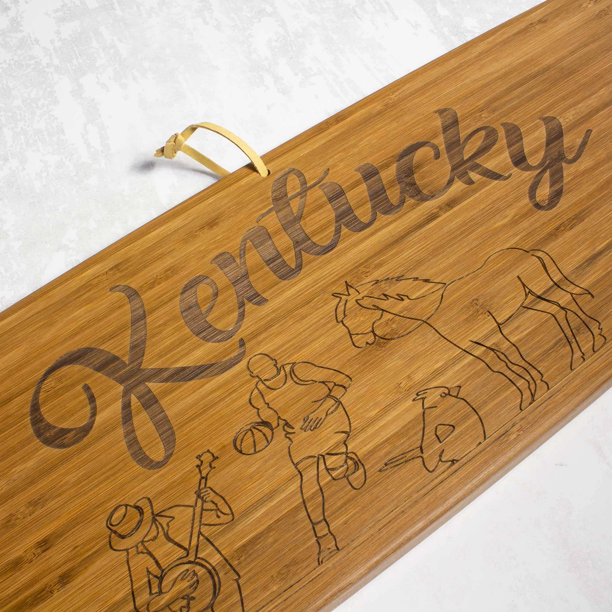 Kentucky Engraved XL Charcuterie Board, 30" x 8-1/2"