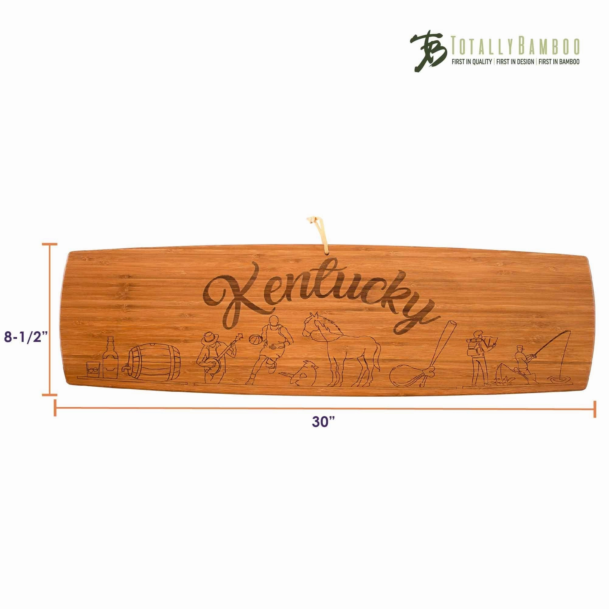 Kentucky Engraved XL Charcuterie Board, 30" x 8-1/2"
