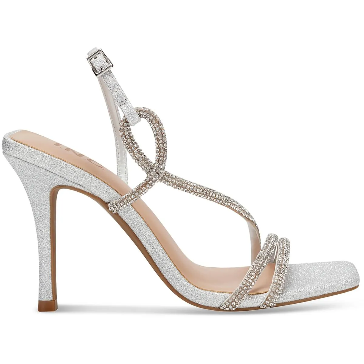 Kira Womens Rhinestone Dressy Heels