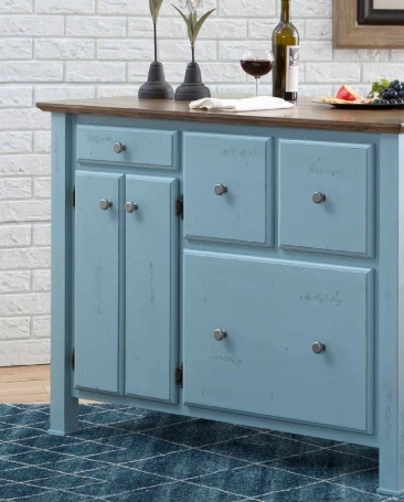Kitchen Center with Breakfast Bar